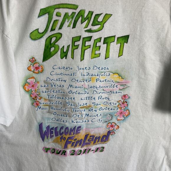 Jimmy Buffett Welcome to Finland Tour 2011 Tee Shirt Unisex XL Pure Cotton - Picture 5 of 12